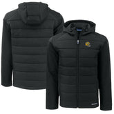 Green Bay Packers Cutter & Buck Helmet Big & Tall Evoke Hybrid Eco Softshell Recycled Full-Zip Jacket Black | NFL