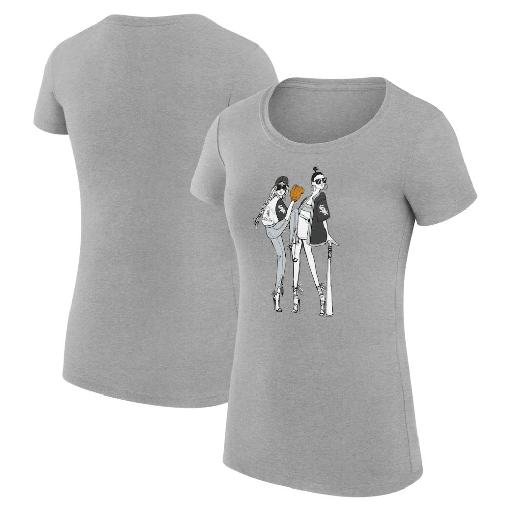 Chicago White Sox G-III 4Her by Carl Banks Women's Super-Slim Fit Lightweight Baseball Girls T-Shirt - MLB