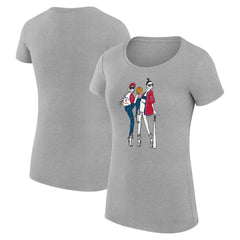 Los Angeles Angels G-III 4Her by Carl Banks Women's Super-Slim Fit Lightweight Baseball Girls T-Shirt - MLB