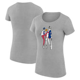 Texas Rangers G-III 4Her by Carl Banks Women's Super-Slim Fit Lightweight Baseball Girls T-Shirt - MLB