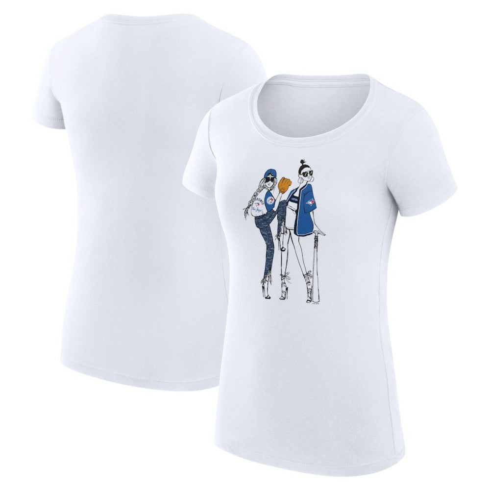 Toronto Blue Jays G-III 4Her by Carl Banks Women's Super-Slim Fit Lightweight Baseball Girls T-Shirt - MLB