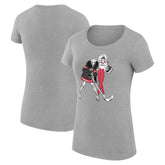 Carolina Hurricanes G-III 4Her by Carl Banks Women's Super-Slim Fit Lightweight Hockey Girls T-Shirt - Heather Gray - NHL