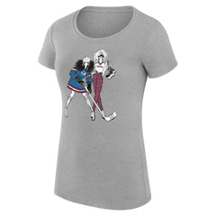 Colorado Avalanche G-III 4Her by Carl Banks Women's Super-Slim Fit Lightweight Hockey Girls T-Shirt - Heather Gray - NHL