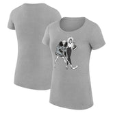 Los Angeles Kings G-III 4Her by Carl Banks Women's Super-Slim Fit Lightweight Hockey Girls T-Shirt - Heather Gray - NHL