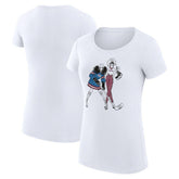 Colorado Avalanche G-III 4Her by Carl Banks Women's Super-Slim Fit Lightweight Hockey Girls T-Shirt - White - NHL