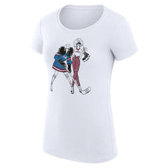Colorado Avalanche G-III 4Her by Carl Banks Women's Super-Slim Fit Lightweight Hockey Girls T-Shirt - White - NHL