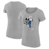 Tampa Bay Lightning G-III 4Her by Carl Banks Women's Super-Slim Fit Lightweight Hockey Girls T-Shirt - Heather Gray - NHL