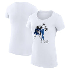 St. Louis Blues G-III 4Her by Carl Banks Women's Super-Slim Fit Lightweight Hockey Girls T-Shirt - White - NHL