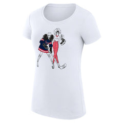 Washington Capitals G-III 4Her by Carl Banks Women's Super-Slim Fit Lightweight Hockey Girls T-Shirt - White - NHL