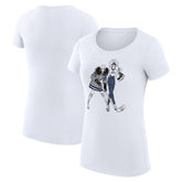 Winnipeg Jets G-III 4Her by Carl Banks Women's Super-Slim Fit Lightweight Hockey Girls T-Shirt - White - NHL