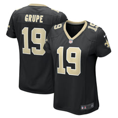 Blake Grupe New Orleans Saints Women's Team Game Jersey Black | Nike for Sale