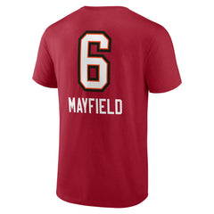 Baker Mayfield Tampa Bay Buccaneers Team Wordmark Player Name & Number T-Shirt Red | NFL