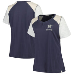 Houston Astros '47 Women's Plus Size Henley T-Shirt - MLB