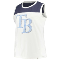Tampa Bay Rays '47 Women's Plus Size Waist Length Muscle Tank Top - MLB