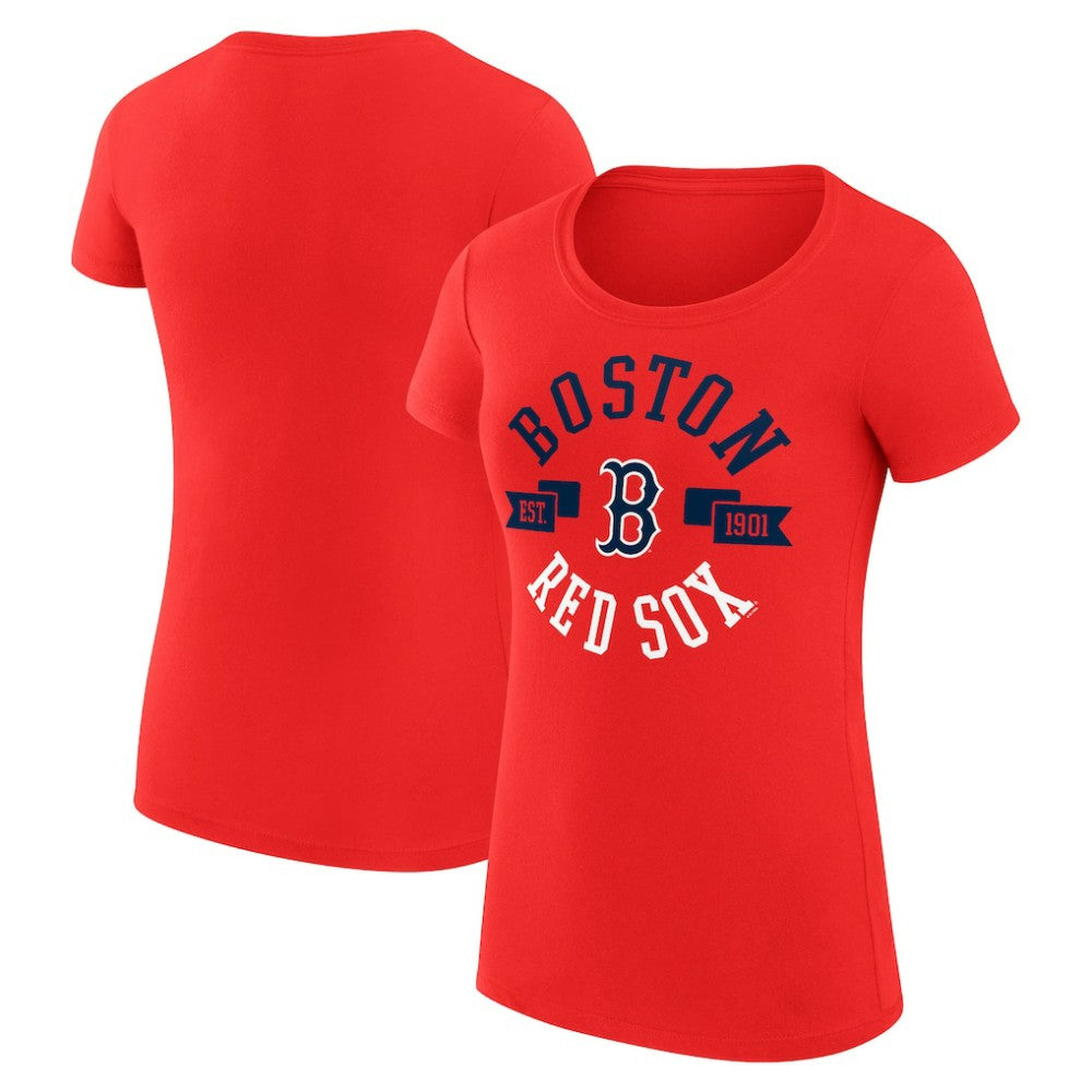 Boston Red Sox G-III 4Her by Carl Banks Women's Super-Slim Fit Lightweight City Graphic T-Shirt - MLB