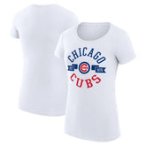Chicago Cubs G-III 4Her by Carl Banks Women's Super-Slim Fit Lightweight City Graphic T-Shirt - MLB