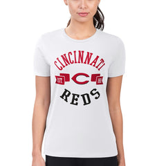 Cincinnati Reds G-III 4Her by Carl Banks Women's Super-Slim Fit Lightweight City Graphic T-Shirt - MLB