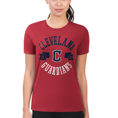 Cleveland Guardians G-III 4Her by Carl Banks Women's Super-Slim Fit Lightweight City Graphic T-Shirt - MLB