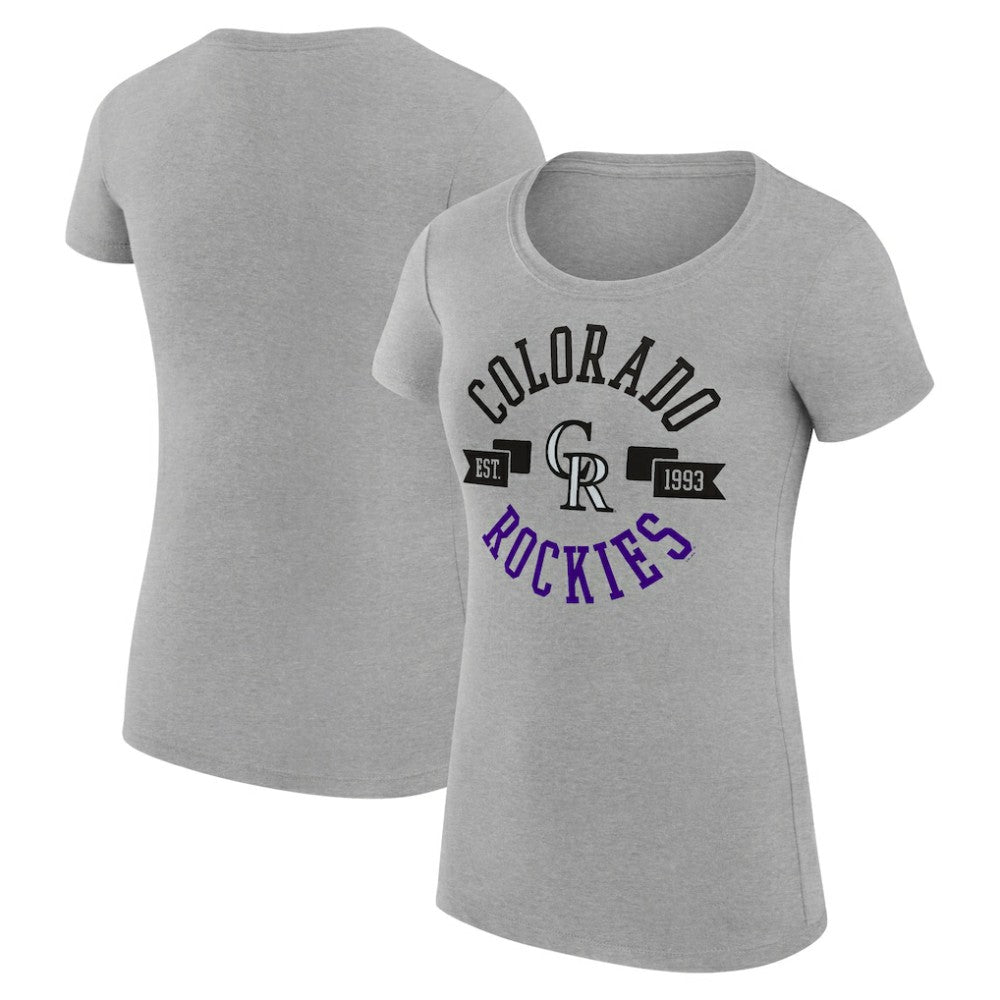 Colorado Rockies G-III 4Her by Carl Banks Women's Super-Slim Fit Lightweight City Graphic T-Shirt - MLB