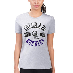 Colorado Rockies G-III 4Her by Carl Banks Women's Super-Slim Fit Lightweight City Graphic T-Shirt - MLB