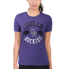 Colorado Rockies G-III 4Her by Carl Banks Women's Super-Slim Fit Lightweight City Graphic T-Shirt - MLB