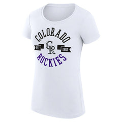 Colorado Rockies G-III 4Her by Carl Banks Women's Super-Slim Fit Lightweight City Graphic T-Shirt - MLB