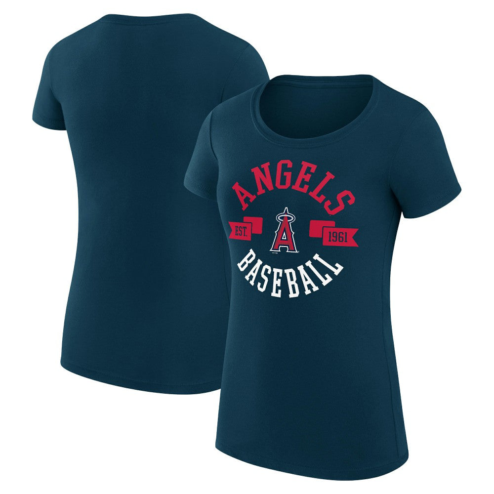 Los Angeles Angels G-III 4Her by Carl Banks Women's Super-Slim Fit Lightweight City Graphic T-Shirt - MLB