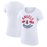 Los Angeles Angels G-III 4Her by Carl Banks Women's Super-Slim Fit Lightweight City Graphic T-Shirt - MLB