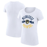 Milwaukee Brewers G-III 4Her by Carl Banks Women's Super-Slim Fit Lightweight City Graphic T-Shirt - MLB