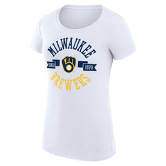 Milwaukee Brewers G-III 4Her by Carl Banks Women's Super-Slim Fit Lightweight City Graphic T-Shirt - MLB