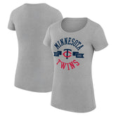 Minnesota Twins G-III 4Her by Carl Banks Women's Super-Slim Fit Lightweight City Graphic T-Shirt - MLB