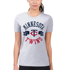 Minnesota Twins G-III 4Her by Carl Banks Women's Super-Slim Fit Lightweight City Graphic T-Shirt - MLB