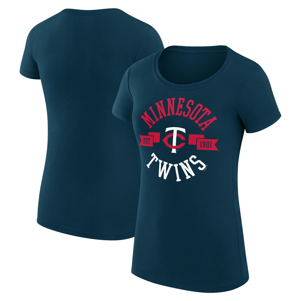 Minnesota Twins G-III 4Her by Carl Banks Women's Super-Slim Fit Lightweight City Graphic T-Shirt - MLB