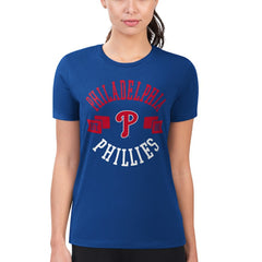 Philadelphia Phillies G-III 4Her by Carl Banks Women's Super-Slim Fit Lightweight City Graphic T-Shirt - MLB