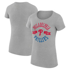 Philadelphia Phillies G-III 4Her by Carl Banks Women's Super-Slim Fit Lightweight City Graphic T-Shirt - MLB