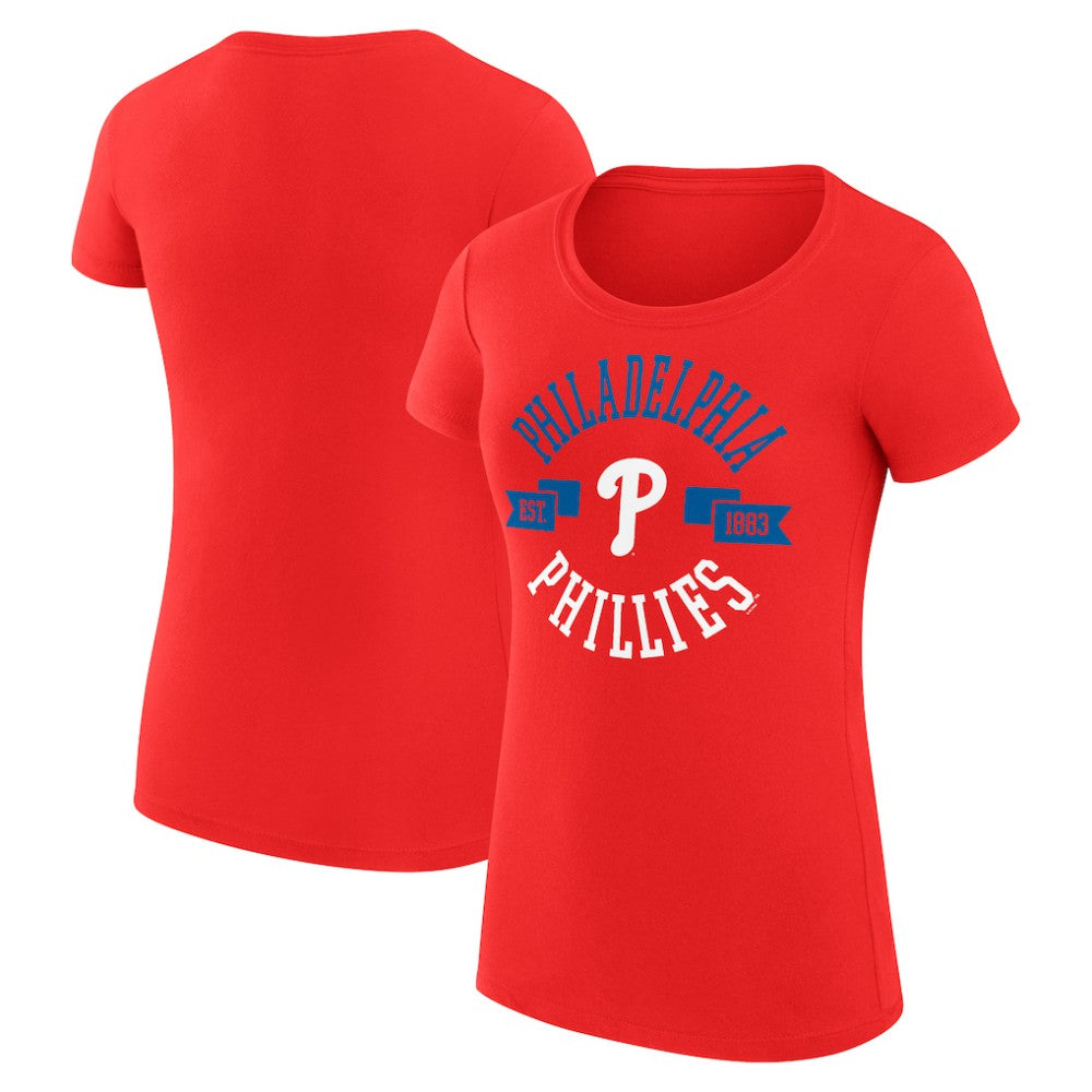 Philadelphia Phillies G-III 4Her by Carl Banks Women's Super-Slim Fit Lightweight City Graphic T-Shirt - MLB