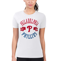 Philadelphia Phillies G-III 4Her by Carl Banks Women's Super-Slim Fit Lightweight City Graphic T-Shirt - MLB