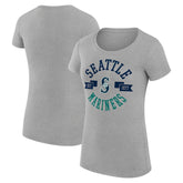 Seattle Mariners G-III 4Her by Carl Banks Women's Super-Slim Fit Lightweight City Graphic T-Shirt - MLB