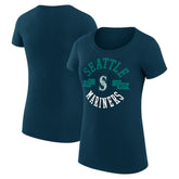 Seattle Mariners G-III 4Her by Carl Banks Women's Super-Slim Fit Lightweight City Graphic T-Shirt - MLB