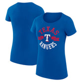 Texas Rangers G-III 4Her by Carl Banks Women's Super-Slim Fit Lightweight City Graphic T-Shirt - MLB