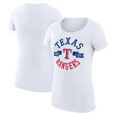 Texas Rangers G-III 4Her by Carl Banks Women's Super-Slim Fit Lightweight City Graphic T-Shirt - MLB