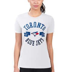 Toronto Blue Jays G-III 4Her by Carl Banks Women's Super-Slim Fit Lightweight City Graphic T-Shirt - MLB