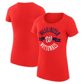 Washington Nationals G-III 4Her by Carl Banks Women's Super-Slim Fit Lightweight City Graphic T-Shirt - MLB