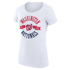 Washington Nationals G-III 4Her by Carl Banks Women's Super-Slim Fit Lightweight City Graphic T-Shirt - MLB