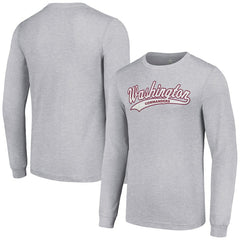 Washington Commanders Starter Tailsweep Long Sleeve T-Shirt Heather Gray | NFL