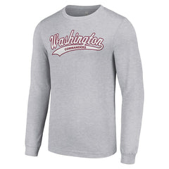 Washington Commanders Starter Tailsweep Long Sleeve T-Shirt Heather Gray | NFL
