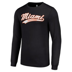 Miami Dolphins Starter Tailsweep Long Sleeve T-Shirt Black | NFL