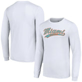 Miami Dolphins Starter Tailsweep Long Sleeve T-Shirt White | NFL