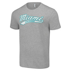 Miami Dolphins Starter Tailsweep T-Shirt Heather Gray | NFL