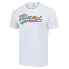 Miami Dolphins Starter Tailsweep T-Shirt White | NFL